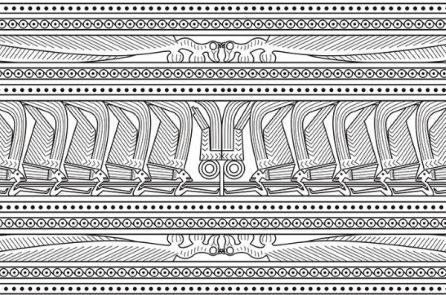 Bức tranh kỳ lạ trên tấm giáp che ngực Lật Phương