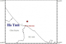 Động đất trên biển Hà Tĩnh