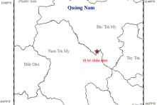 5 trận động đất xảy ra tại Quảng Nam trong gần 2 tuần