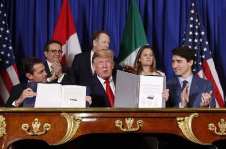 Tại G-20, Mỹ–Canada-Mexico chính thức ký Hiệp định Thương mại mới