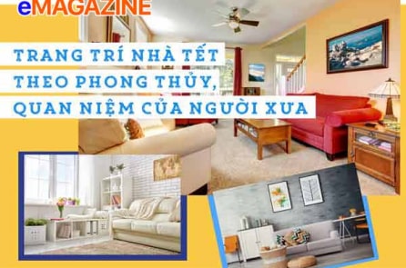 Trang trí nhà Tết theo phong thủy, quan niệm của người xưa