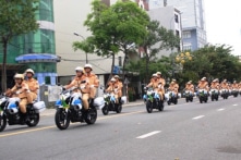 100% quân số CSGT Hà Nội tham gia dẫn đoàn đón nguyên thủ Mỹ – Triều