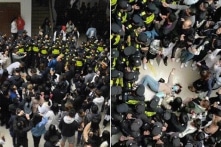 TQ: Xung đột tập thể tại trường học ở Nam Kinh, Cảnh sát bao vây trường trong đêm