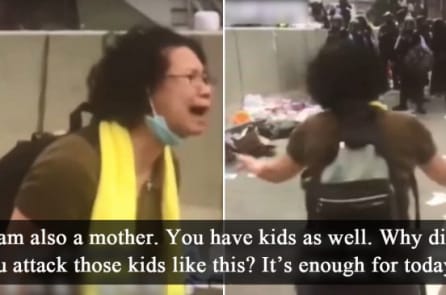 Người phụ nữ Hồng Kông cố đánh thức lương tri của cảnh sát