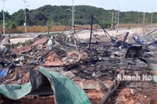 Nổ xăng dầu tại dự án KN Cam Ranh, 2 người chết, 9 người bị thương