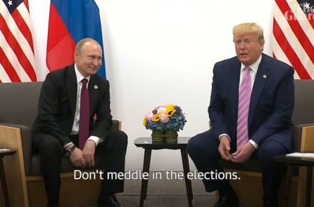 Tại G20, Trump nói Putin chớ can thiệp vào bầu cử Mỹ 2020