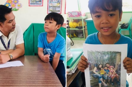 Câu chuyện thương tâm của cậu bé khi “mang ảnh gia đình đến lớp”