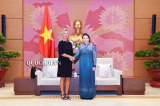 Chủ tịch Quốc hội Nguyễn Thị Kim Ngân, bà Federica Mogherini