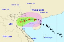 Bão số 3 suy yếu thành áp thấp nhiệt đới, gây mưa to cho Bắc Bộ