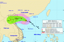 Bão số 3 còn cách các tỉnh Quảng Ninh – Hải Phòng 360km