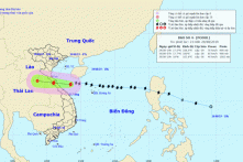 Bão số 4 còn cách các tỉnh Hà Tĩnh – Quảng Trị khoảng 170km