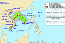 Biển Đông xuất hiện hai áp thấp nhiệt đới