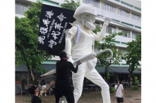 Người biểu tình Hồng Kông ra mắt “Tượng Nữ thần dân chủ Hồng Kông”