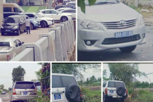 Cán bộ dùng xe biển xanh đến nhà Chủ nhiệm UBKT Tỉnh ủy ăn tiệc