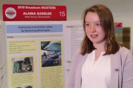 Cô gái 14 tuổi đưa ra giải pháp thông minh giúp xóa bỏ điểm mù ô tô