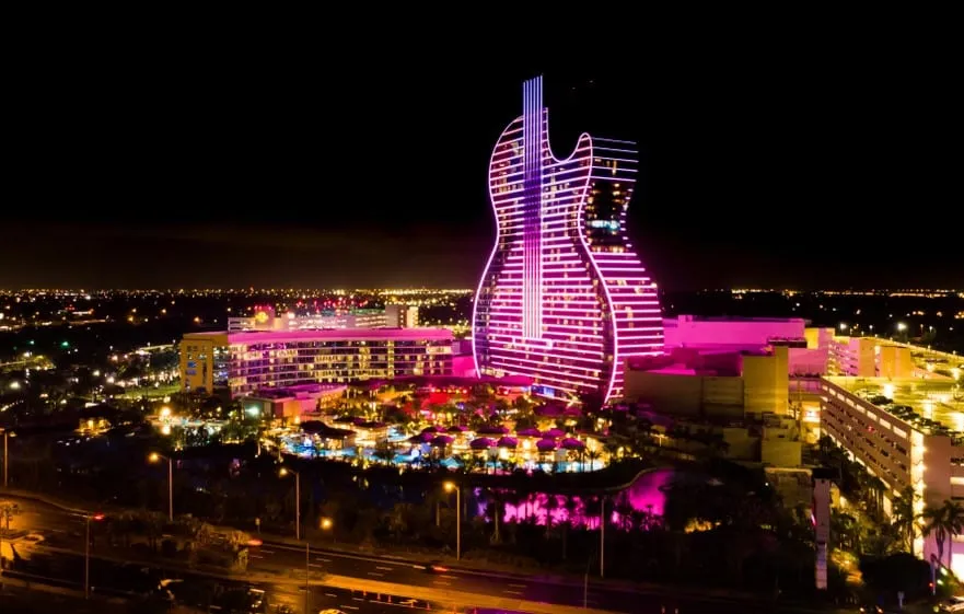 khách sạn Hard Rock, Hard Rock hotel, khách sạn guitar