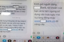 Bộ Công an cảnh báo thủ đoạn nhắn tin mạo danh ngân hàng
