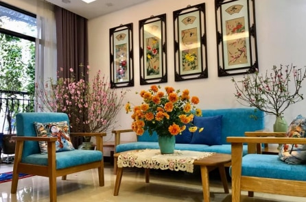 Ngắm bày trí hoa Tết của ‘nhà người ta’