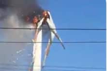 Tuabin điện gió 70 tỷ đồng nổ tung trên cao