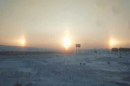 Nội Mông Cổ xuất hiện hiện tượng 5 mặt trời cùng mọc