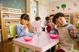 boy chair children classroom