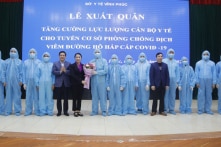 Vĩnh Phúc tăng cường 161 y, bác sĩ về cơ sở chống Covid-19