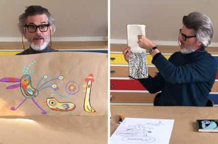 Tác giả Mo Willems dạy vẽ trực tuyến cho trẻ em ở nhà phòng dịch