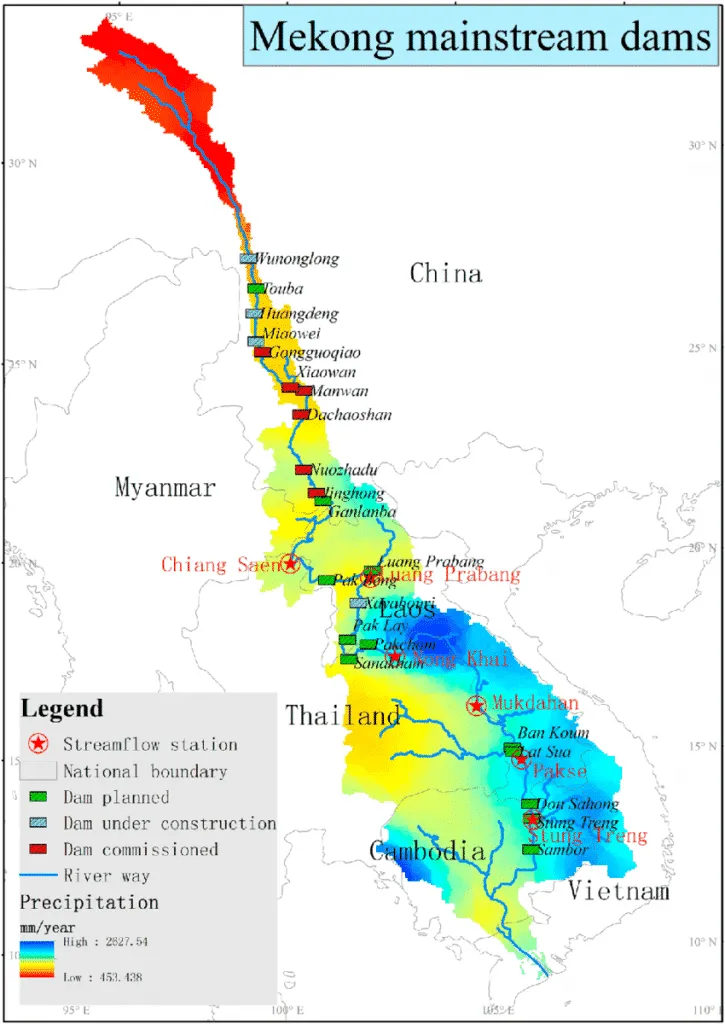 thủy điện trên sông Mekong