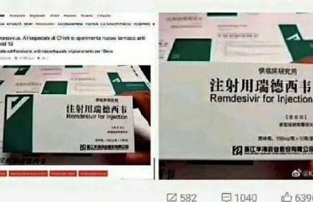 Thuốc Remdesivir bị TQ giành đăng ký bản quyền gọi là ‘thần dược Trung Hoa’