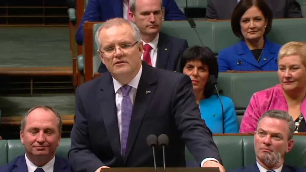 Thủ tướng Úc Scott Morrison. 