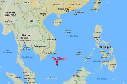 Tàu Trung Quốc lại tiến sát giàn khoan trên Bãi Tư Chính của Việt Nam