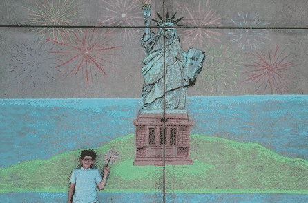 Du lịch vòng quanh thế giới qua những bức vẽ bằng phấn màu