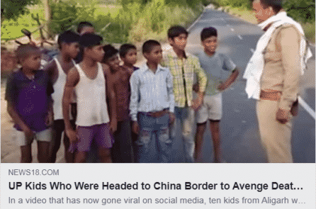 10 cậu bé Ấn Độ “tay không tấc sắt” muốn đi đến biên giới tranh chấp Trung-Ấn