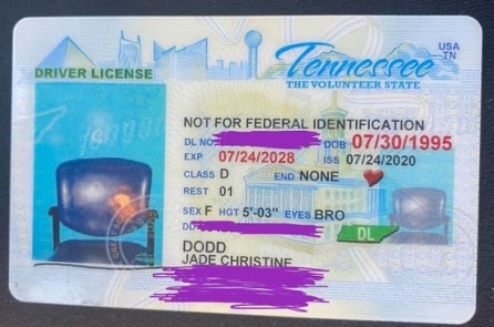 Người phụ nữ Mỹ đổi bằng lái nhưng ảnh đại diện lại là… một cái ghế