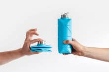 Chai nước độc đáo có thể gấp gọn dựa trên nghệ thuật Origami