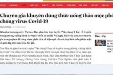 Bộ Y tế: Thông tin ‘trà thanh nhiệt Dr Thanh giúp dự phòng COVID-19’ là không đúng