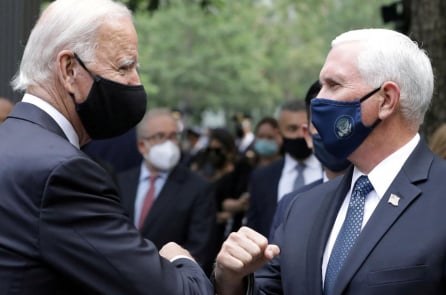 Trump và Biden tạm dừng chiến dịch tranh cử để tưởng niệm sự kiện 11/9