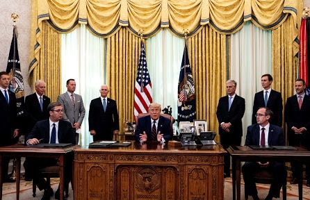 Chính quyền Trump giúp hòa giải thành công Serbia và Kosovo