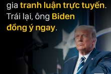 TT Trump tuyên bố từ chối tranh biện trực tuyến với ông Joe Biden