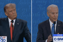 Tranh biện TT: Hai ông Trump, Biden kiềm chế ngắt lời nhau