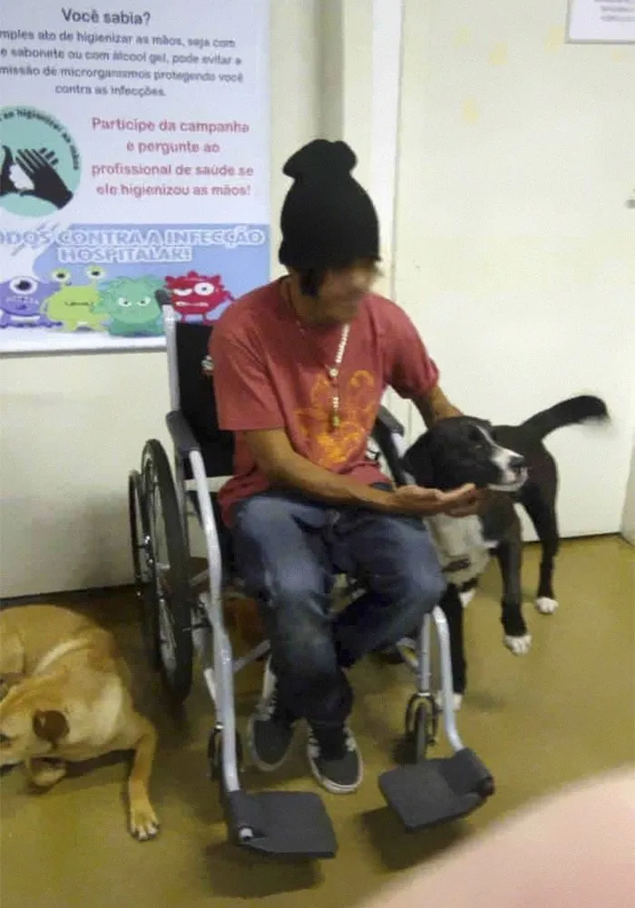 homeless man hospital waiting dogs chris mamprim 5 5c1213b9b4f7f 700 image image