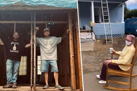Một nhóm thợ điện ở Mỹ tình nguyện sửa nhà cho cụ già neo đơn