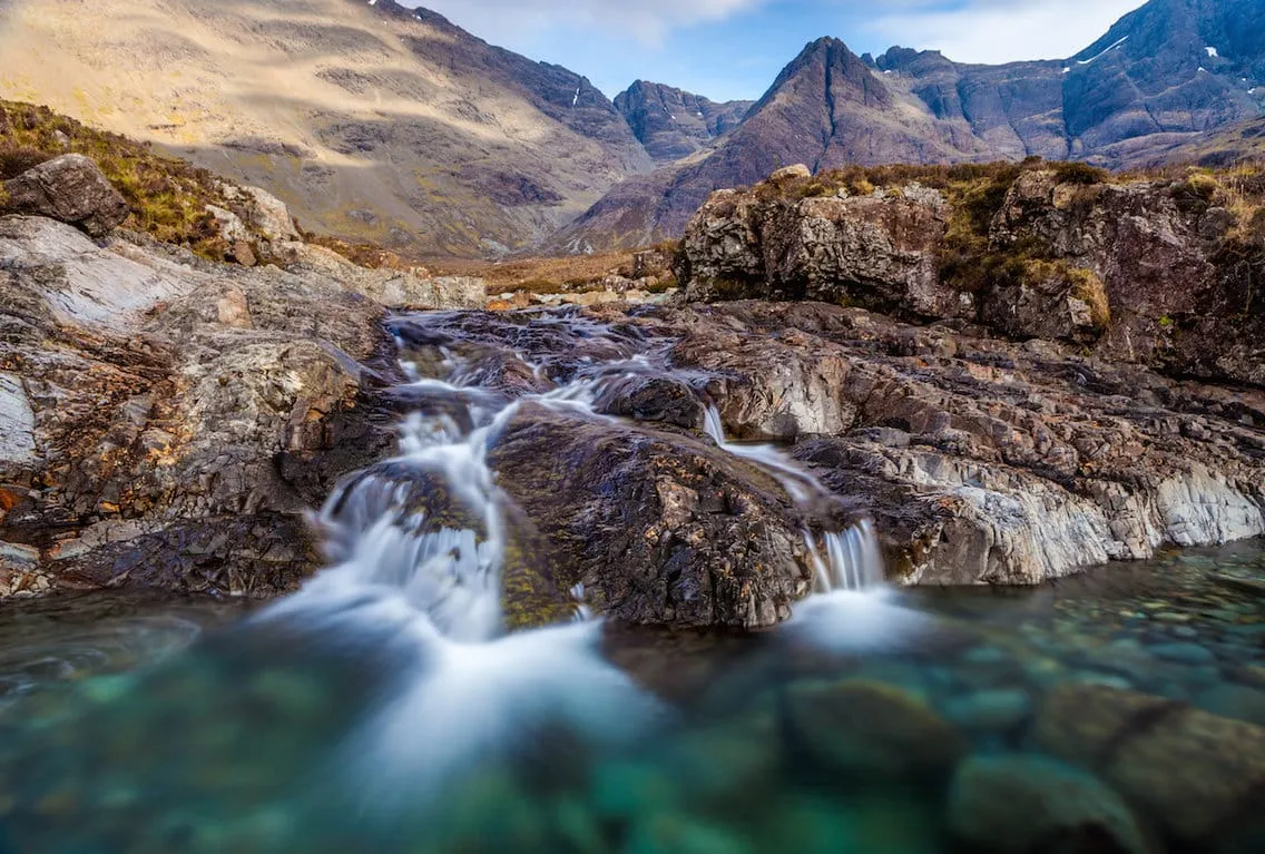 Scotlands Fairy Pools on the Isle of Skye. image