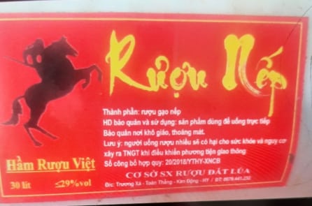 “Rượu Nếp – Hầm Rượu Việt” chứa chất cực độc Methanol