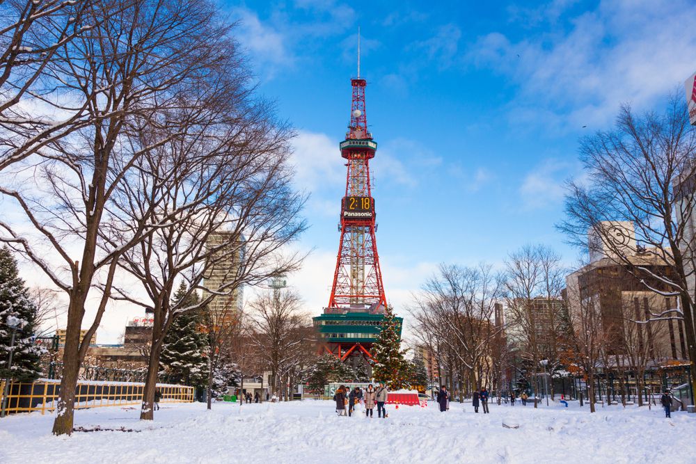 sapporo TV Tower snow image