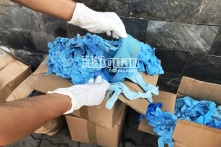 Thu giữ 1.070 thùng găng tay y tế đã qua sử dụng nhập từ Trung Quốc