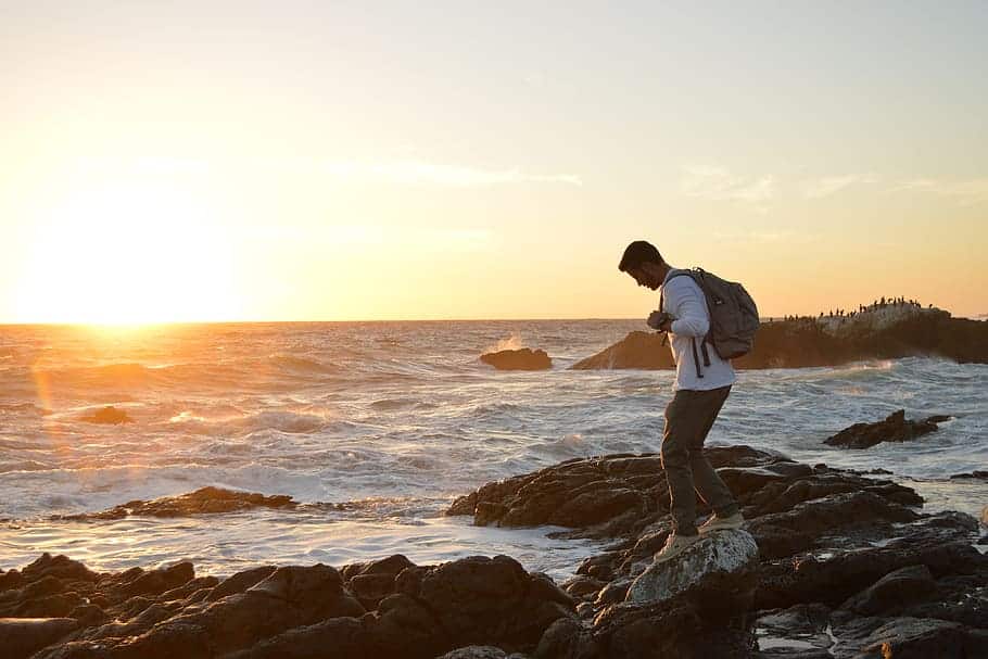 people coast man nature image