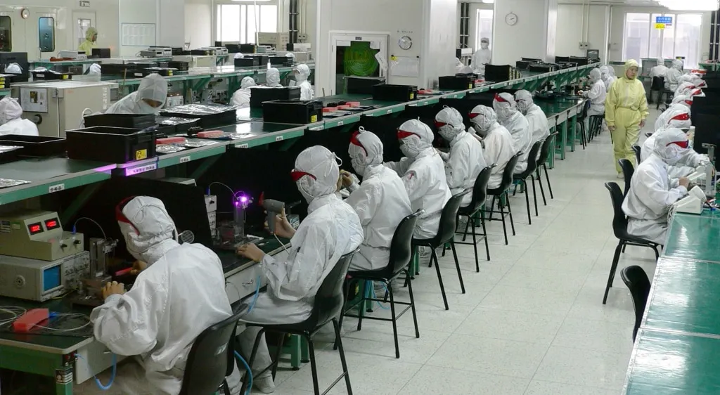 Electronics factory in Shenzhen