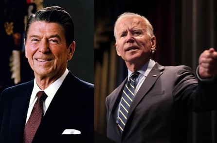 Sự khác biệt trong diễn văn nhậm chức của ông Reagan và ông Biden