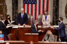 Quốc hội Hoa Kỳ xác nhận toàn bộ phiếu Cử tri đoàn của ông Joe Biden